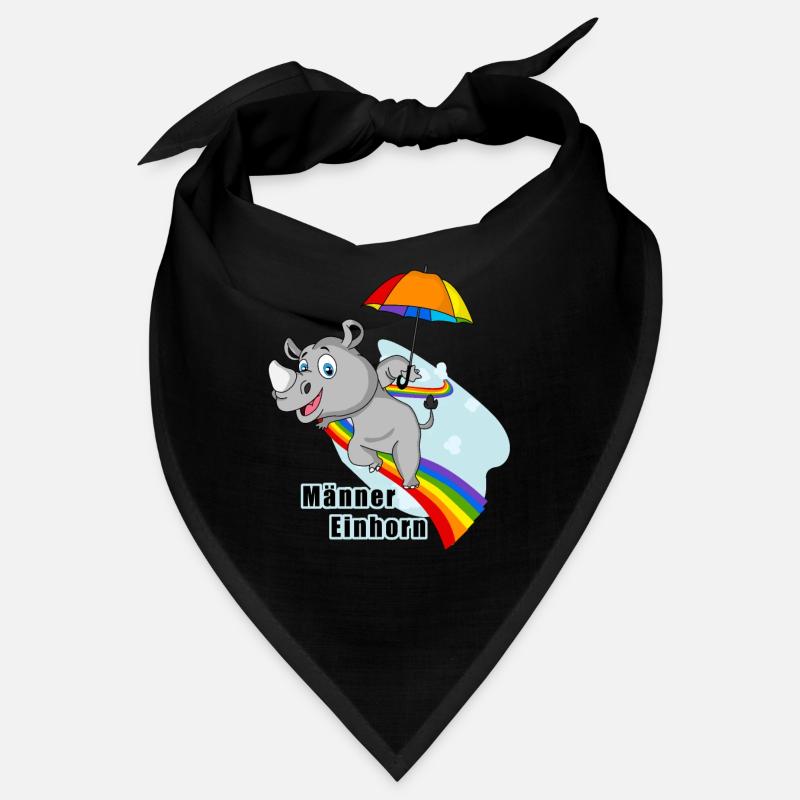 Männer Einhorn auf dem Regenbogen Bandana