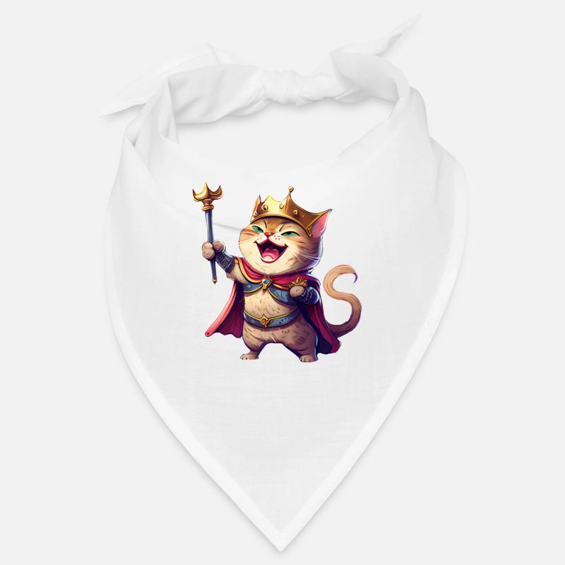 Chat de dessin animé riant Bandana