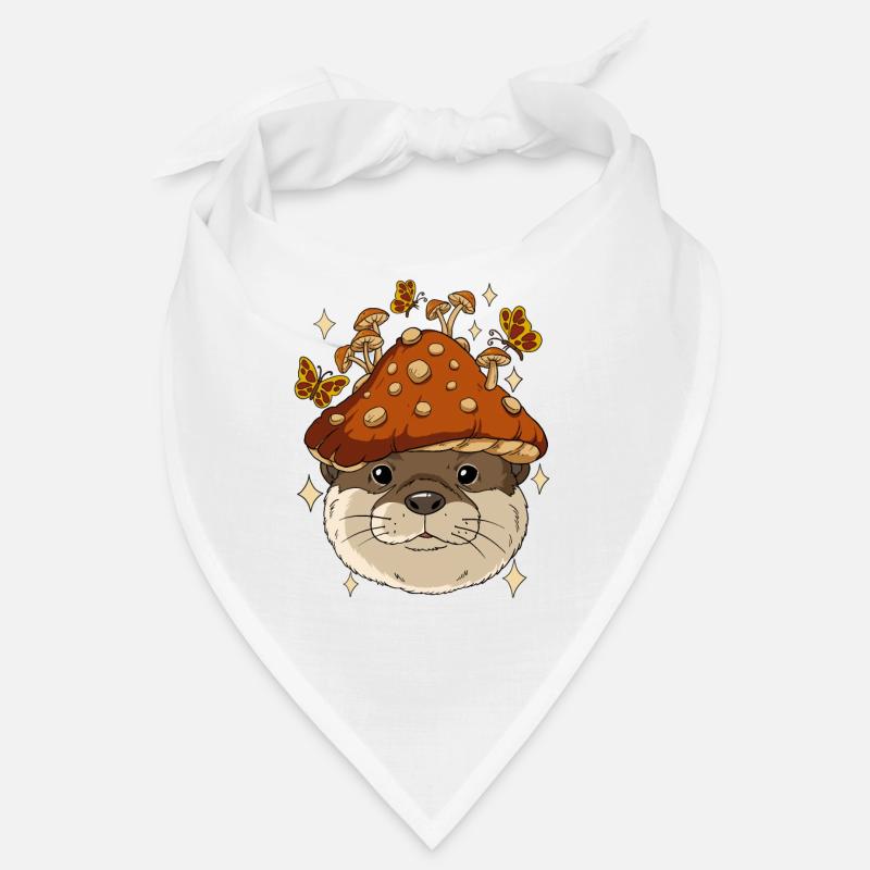 Cottagecore Otter Bandana
