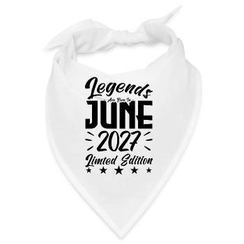 Geboren Juni 2027 Geburtstagsgeschenk 2027. - Bandana - Weiß - Vorne