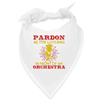 VERZEIHEN SIE MIR, DASS ICH VOR ANARCHESTRA HERUMLUNGERE - Bandana - Weiß - Vorne