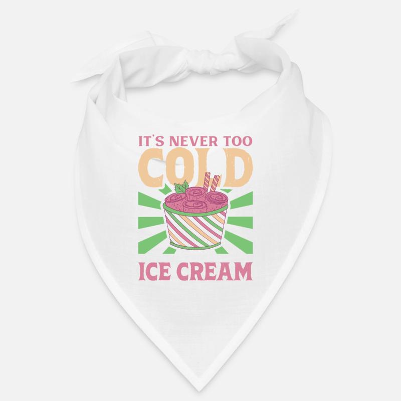Crème glacée drôle pour les amateurs de crème glacée J’adore la crème glacée Bandana