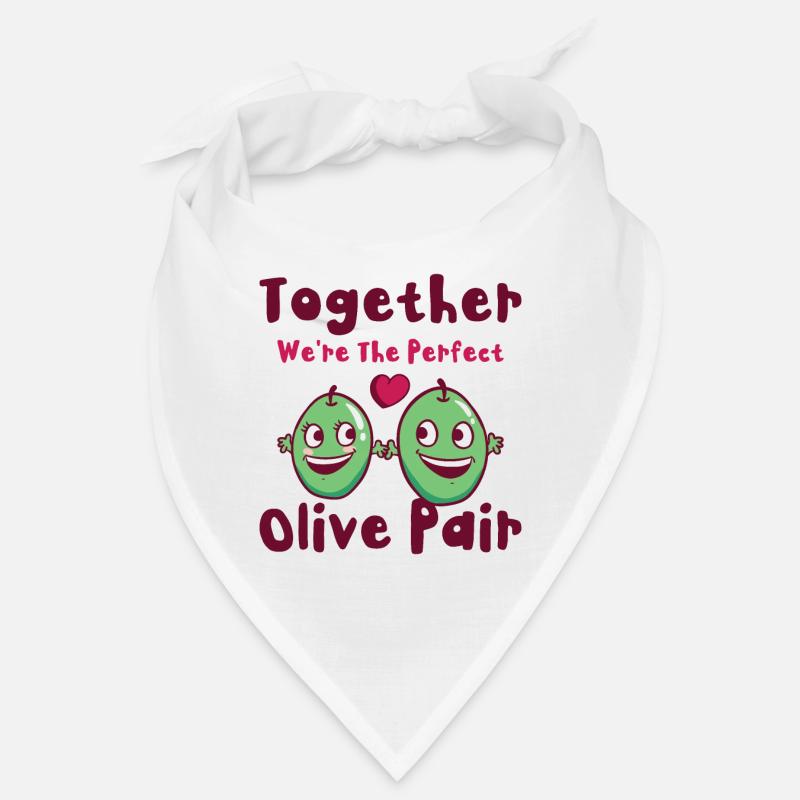 Saint-Valentin Olive Couples Rencontres Romance Bandana