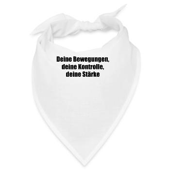 Pilates - Deine Bewegungen, deine Kontrolle, - Bandana - Weiß - Vorne