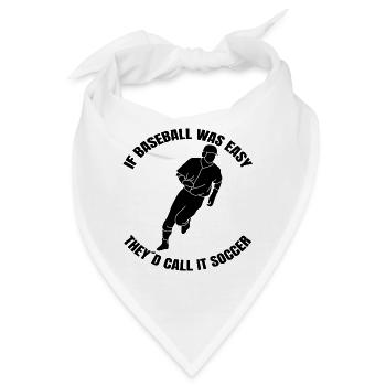 Baseballteam Baseball Baseballspieler Baseballer - Bandana - Weiß - Vorne