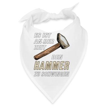 DEN HAMMER ZU SCHWINGEN - Bandana - Weiß - Vorne