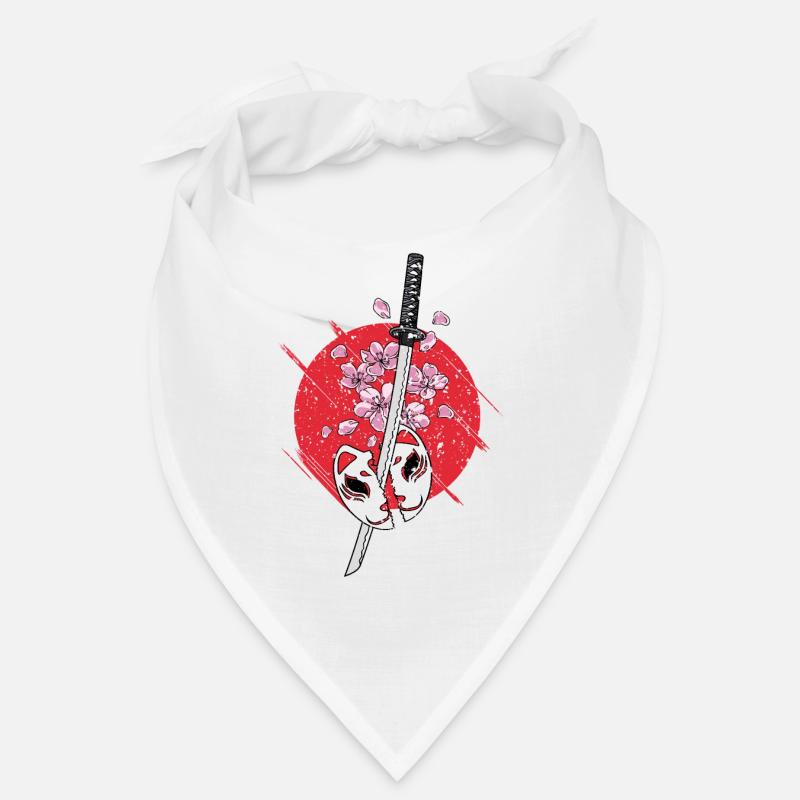 Anime Mask Kitsune Samurai Oni Monster Bandana