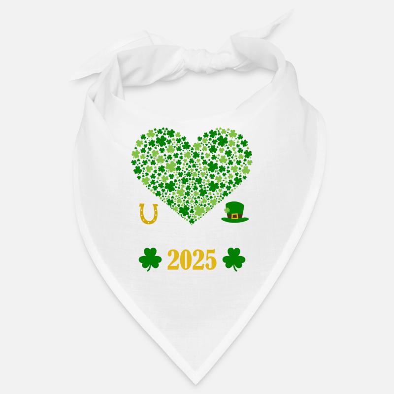 St Patricks Day Accessoires Ireland Shamrock Deko Bandana