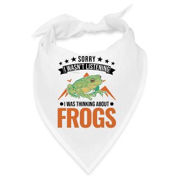 Frosch Geschenk Laubfrosch - Bandana - Weiß - Vorne