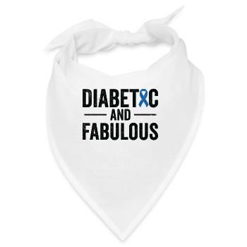 Diabetische Bauchspeicheldrüse - Bandana - Weiß - Vorne