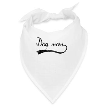 Hunde mama dog mom - Bandana - Weiß - Vorne