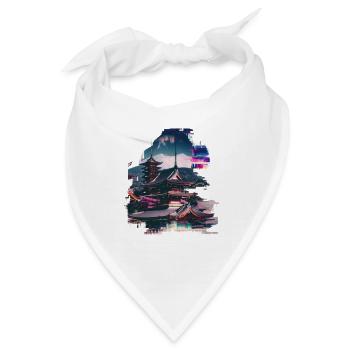 Japanischer Tempel des Friedens - Bandana - Weiß - Vorne