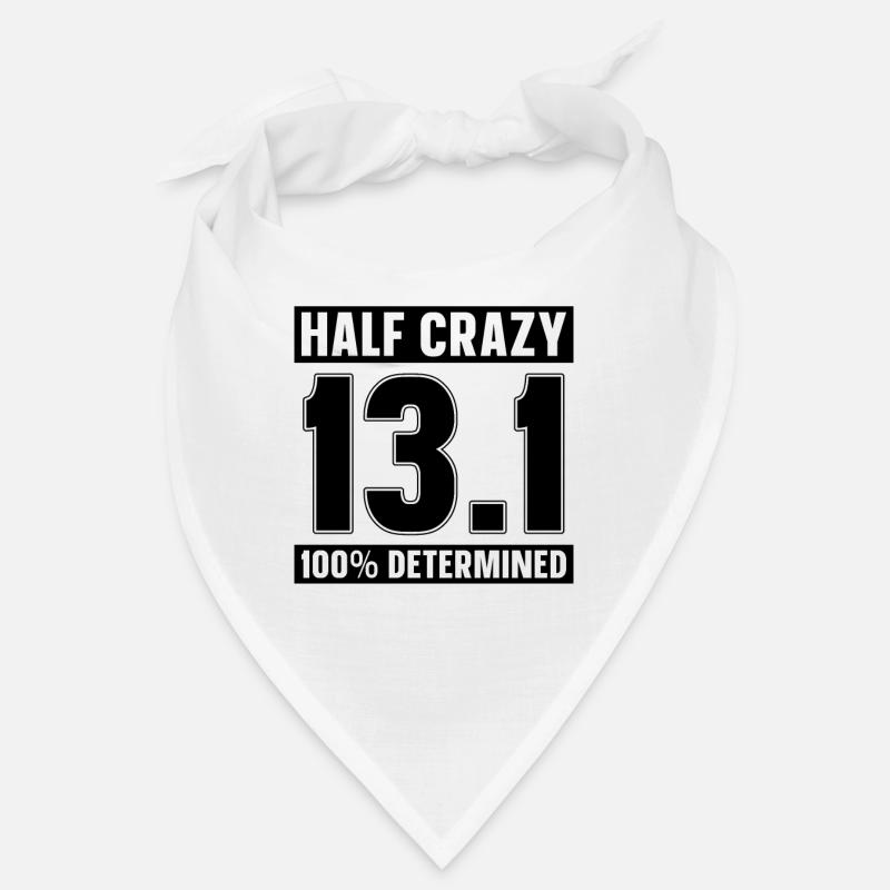 Half Crazy 13.1 100% Athlétique Course Marathonienne Bandana