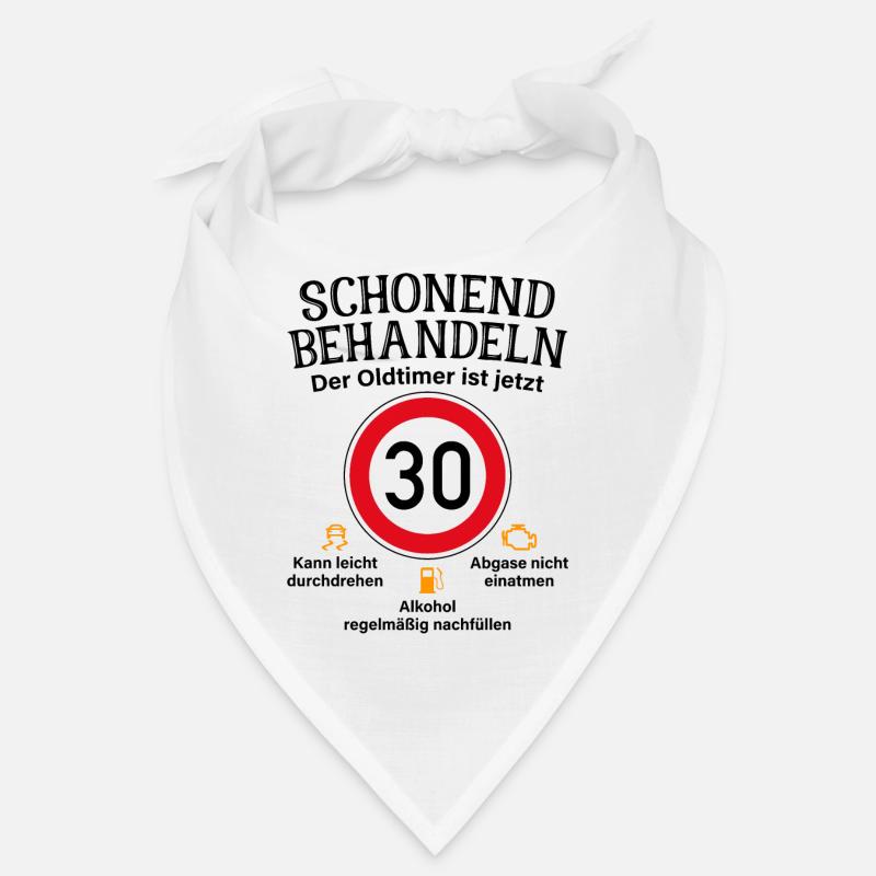 30. Geburtstag Schonend Behandeln Oldtimer Ist 30 Bandana