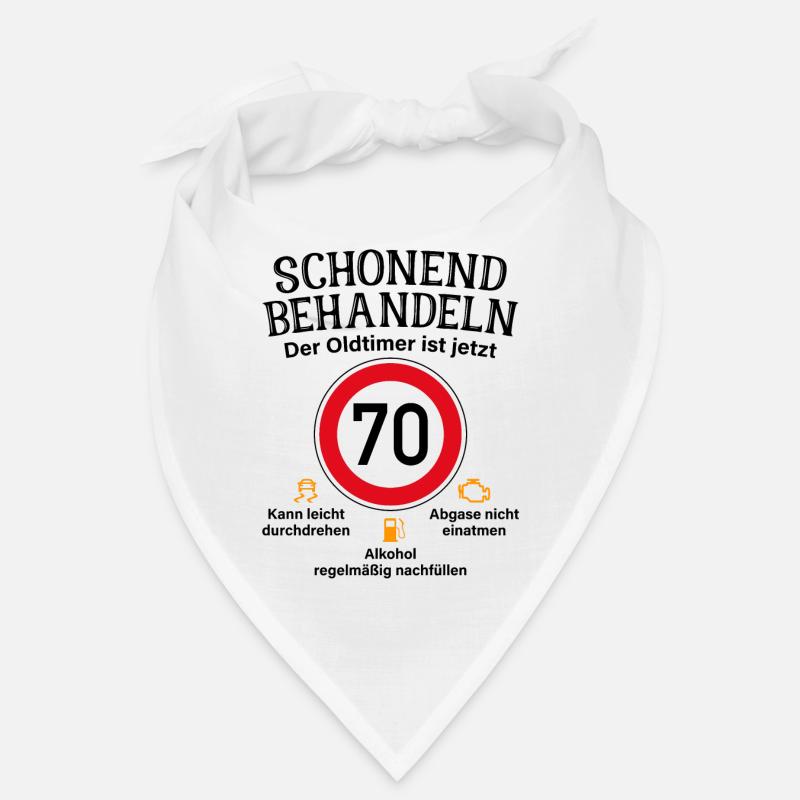 70. Geburtstag Schonend Behandeln Oldtimer Ist 70 Bandana