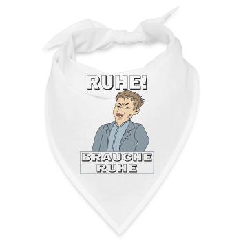 RUHE BRAUCHE RUHE - Bandana - Weiß - Vorne