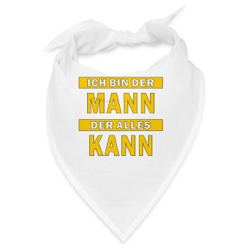 MANN DER ALLES KANN - Bandana - Weiß - Vorne