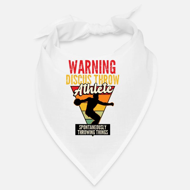 Warning Discus Throw Athlete Bandana