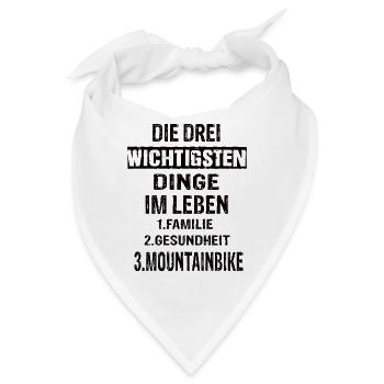 Mountainbike - Bandana - Weiß - Vorne