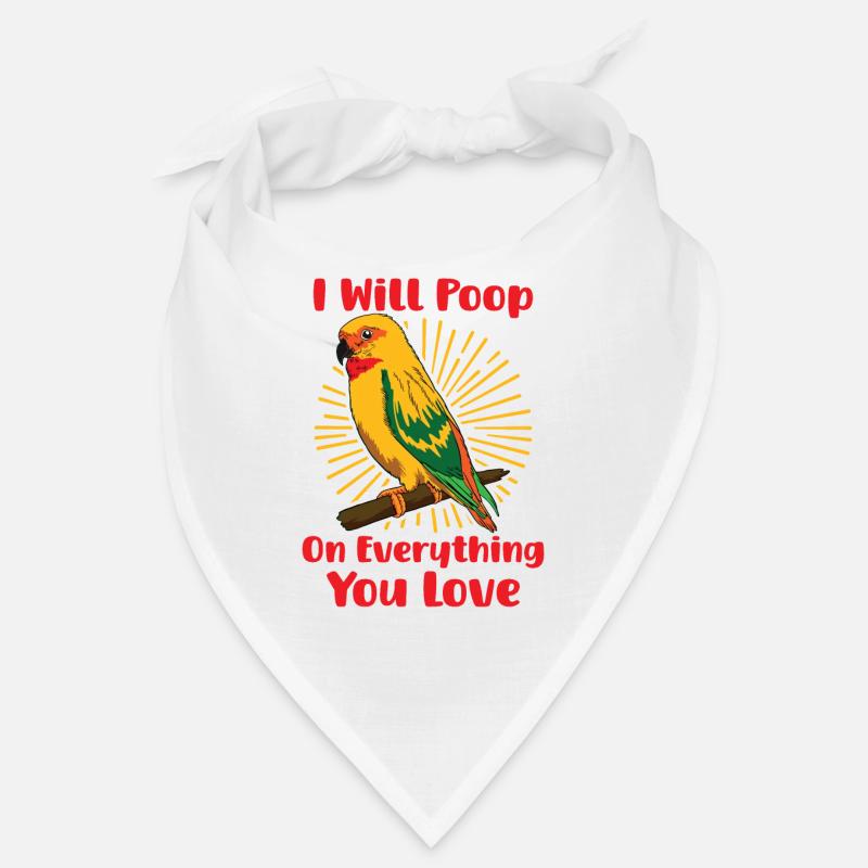 I Will Poop on everything you love Cockatiel Gift Bandana