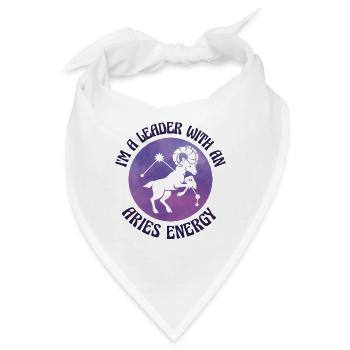Widder Energie Astrologie Führung Astrologie Fan - Bandana - Weiß - Vorne
