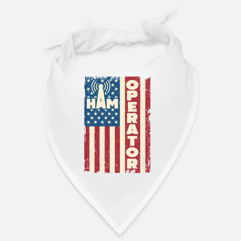 Ham Operator US-Flagge Bandana
