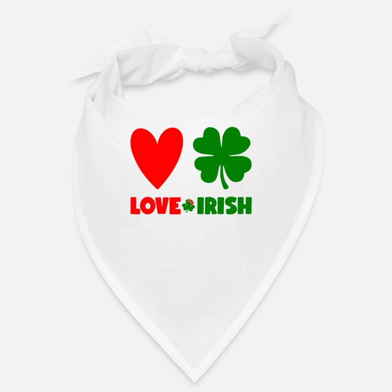 St Patricks Day Accessoires Ireland Shamrock Deko Bandana