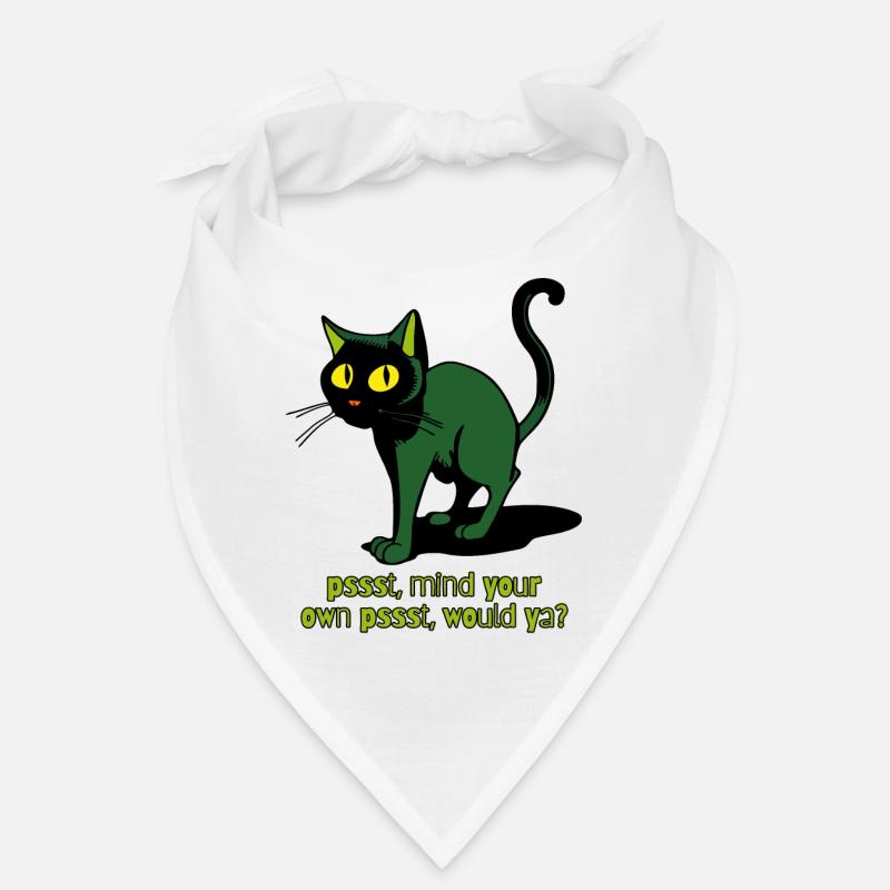 kümmer Dich um dein eigenes psst, Vintage Katze Bandana