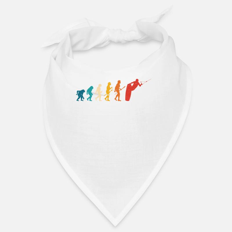 Retro Wakeboard Evolution des Menschen Wakeboarder Bandana