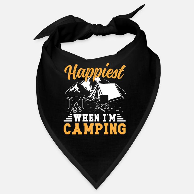 Le plus heureux quand je suis en camping Bandana