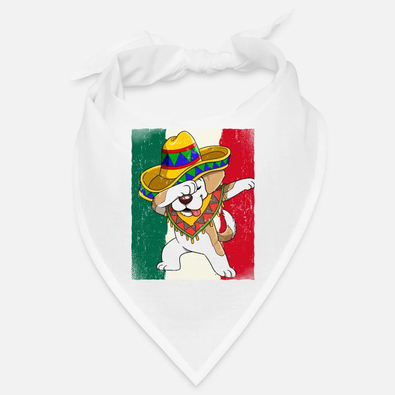 Dabbing chien mexicain Cinco de Mayo Bandana
