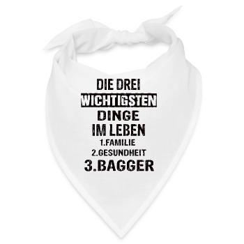 Bagger - Bandana - Weiß - Vorne