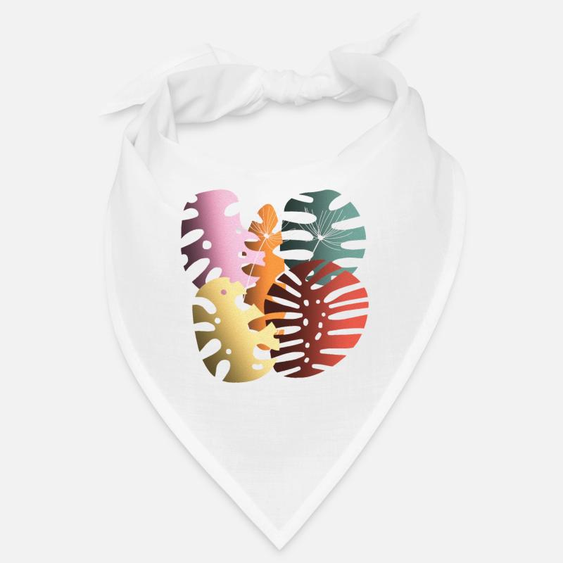 Monstera quitte Boho Design Boho Monstera Bandana
