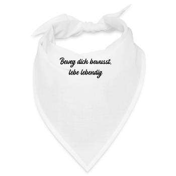Pilates - Beweg dich bewusst, lebe lebendig - Bandana - Weiß - Vorne