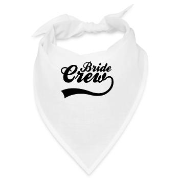 Team Braut bride crew - Bandana - Weiß - Vorne
