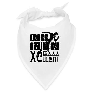 Cross Country Is XCellent Athletic Country Runner - Bandana - Weiß - Vorne