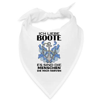 Boote Motorboot Boot - Bandana - Weiß - Vorne