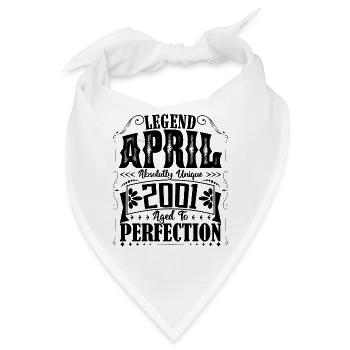 April 2001. Jubiläum April 2001. Geschenk 2001. - Bandana - Weiß - Vorne