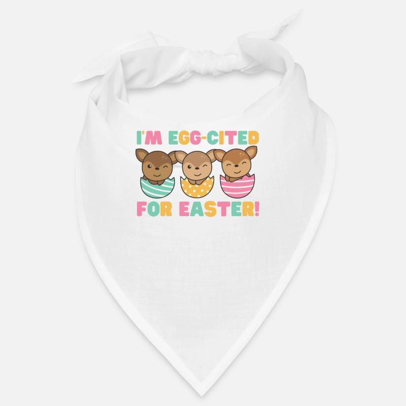 sweet deer at Easter with Easter eggs deer Bandana