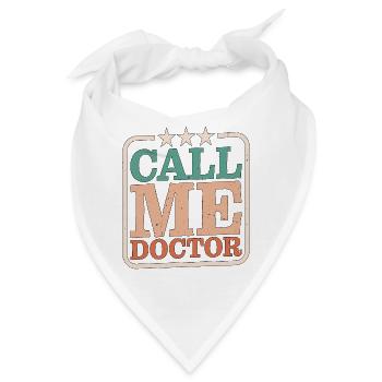 Call me Doctor 14 - Bandana - Weiß - Vorne