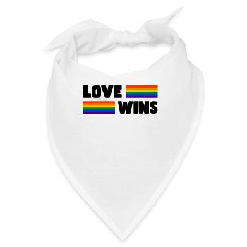 Stolz LGBTQ. Stellungnahme - Bandana - Weiß - Vorne