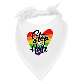 Stolz LGBTQ. Stellungnahme - Bandana - Weiß - Vorne