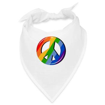 Stolz LGBTQ. Stellungnahme - Bandana - Weiß - Vorne