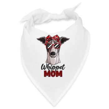 Hunderasse Whippet Mom Hundebesitzer Hund Haustier - Bandana - Weiß - Vorne