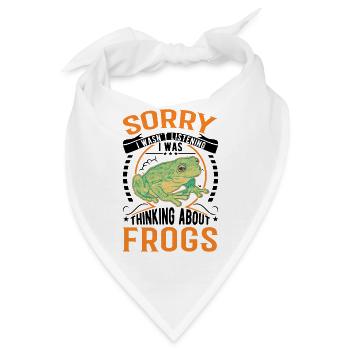 Frosch Geschenk Laubfrosch - Bandana - Weiß - Vorne