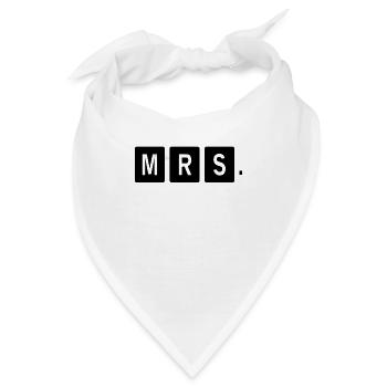 Mr Mrs Teamshirt - Bandana - Weiß - Vorne