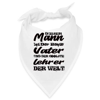 Lehrer - Bandana - Weiß - Vorne