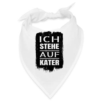 humor streunerkatze statement hauskatze tier - Bandana - Weiß - Vorne