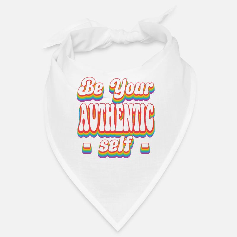 Sei dein authentisches Selbst - Pride Rainbow LGBTQ+ Bandana