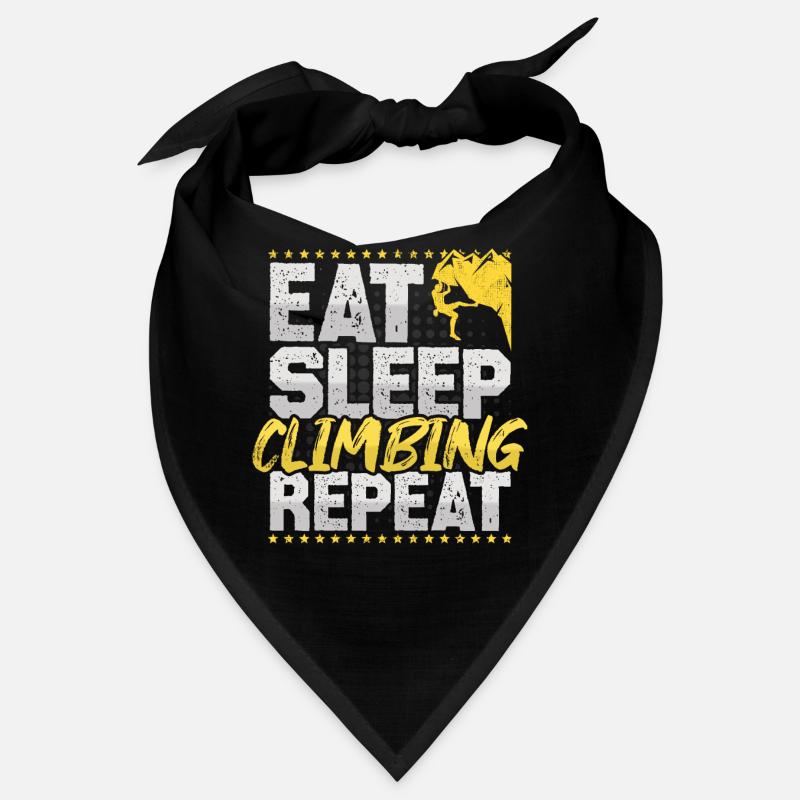 Klettern Eat Sleep Repeat Bouldern Hobby Klettern Bandana